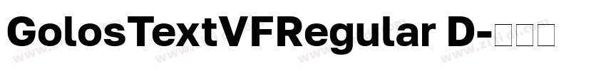 GolosTextVFRegular D字体转换